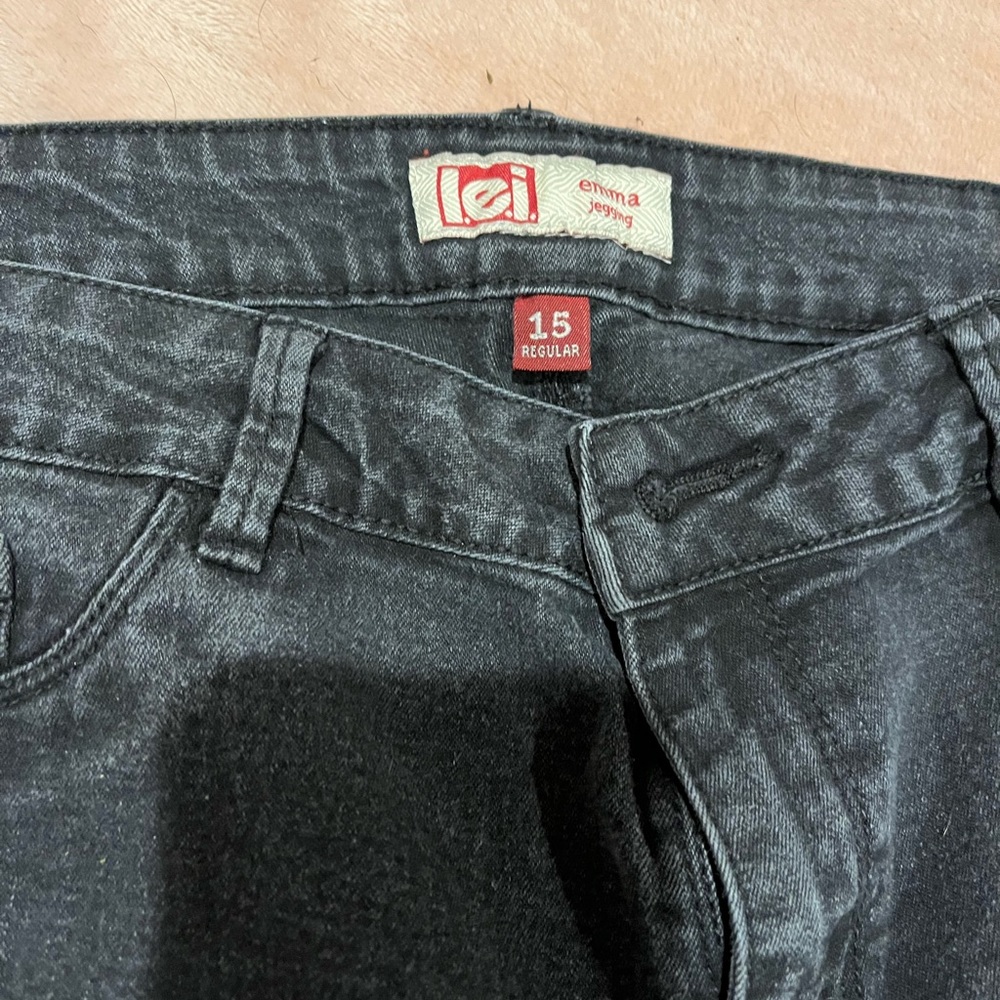 Cozy Black faded LEI Jeans Size 15